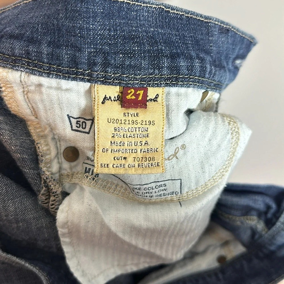 7 For All Mankind Mia Studded Boot Cut Jeans Size 27 - Picture 5 of 7